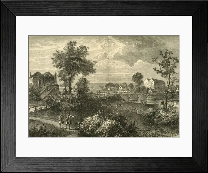 Framed Print : Jennys Whim Bridge, 1750, (c1876). Creator: Unknown Framed Print : Jennys Whim Bridge, 1750, (c1876). Creator: Unknown