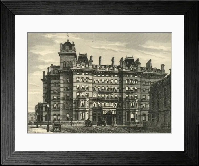 Framed Print : Langham Hotel, c1876. Creator: Unknown Framed Print : Langham Hotel, c1876. Creator: Unknown