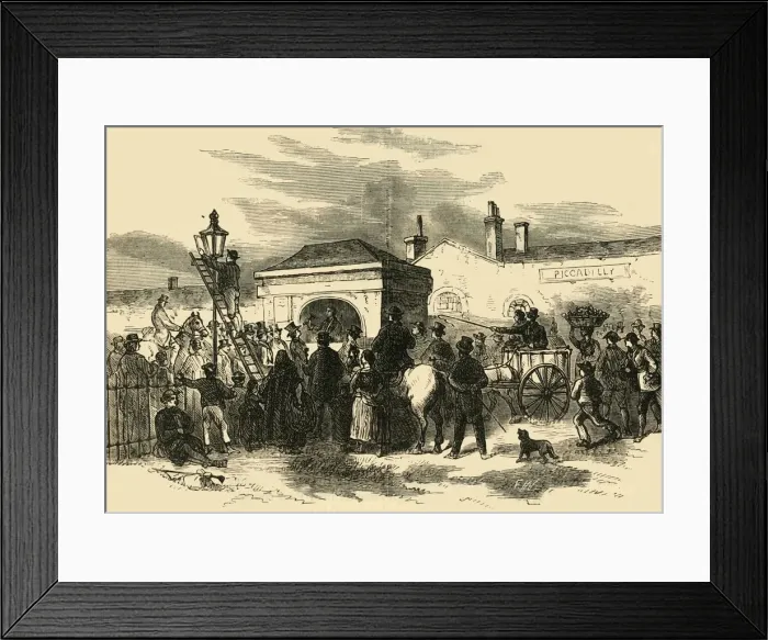 Framed Print : Sale of Hyde Park Turnpike, c1876. Creator: Unknown Framed Print : Sale of Hyde Park Turnpike, c1876. Creator: Unknown