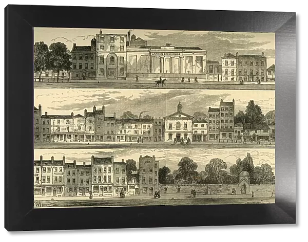The North Side of Knightsbridge in 1820, from the Cannon Brewery to Hyde Park Corner, (c1876