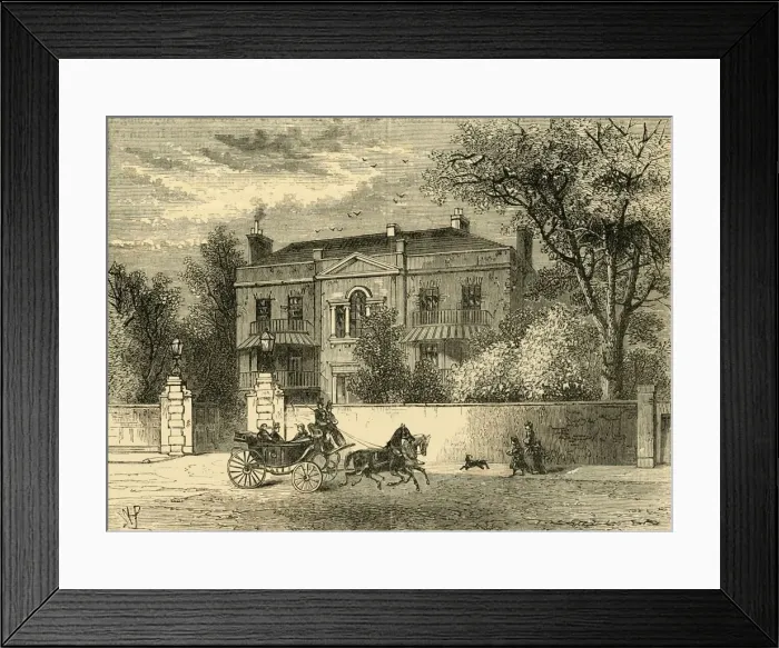 Framed Print : Kingston House, Knightsbridge, c1876. Creator: Unknown Framed Print : Kingston House, Knightsbridge, c1876. Creator: Unknown