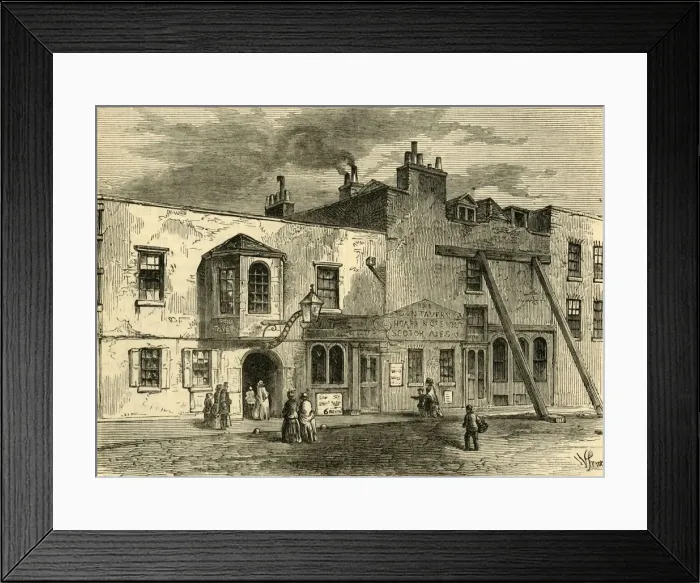 Framed Print : The Gun Tavern, 1820, (c1876). Creator: Unknown Framed Print : The Gun Tavern, 1820, (c1876). Creator: Unknown