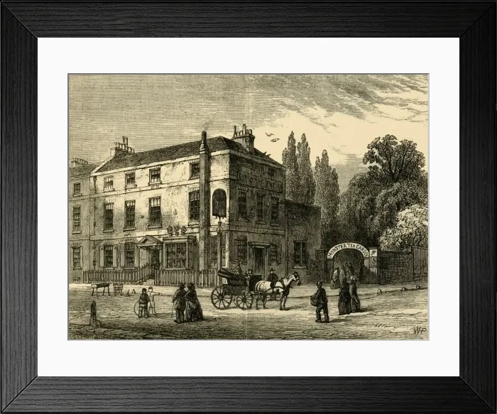 Framed Print : The Monster Tea-Gardens, 1820, (c1876). Creator: Unknown Framed Print : The Monster Tea-Gardens, 1820, (c1876). Creator: Unknown