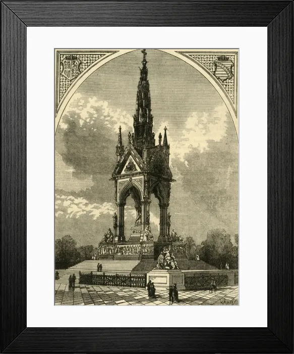 Framed Print : The Albert Memorial, c1876. Creator: Unknown Framed Print : The Albert Memorial, c1876. Creator: Unknown