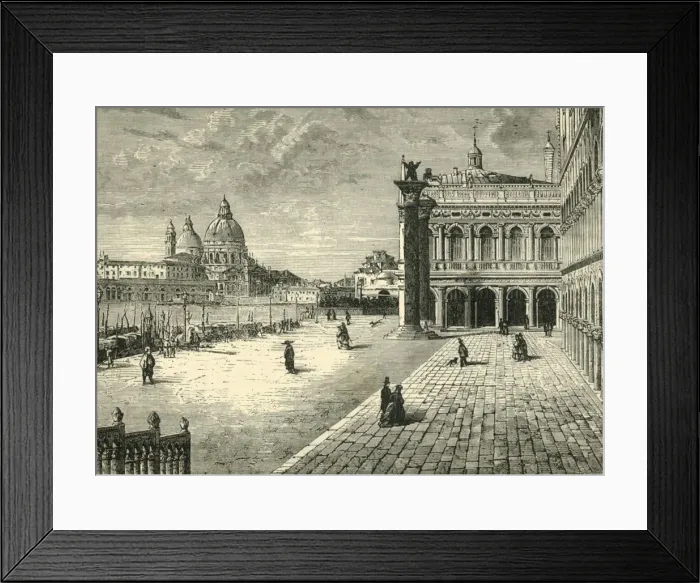 Framed Print : View in Venice: The Molo, 1890. Creator: Unknown Framed Print : View in Venice: The Molo, 1890. Creator: Unknown