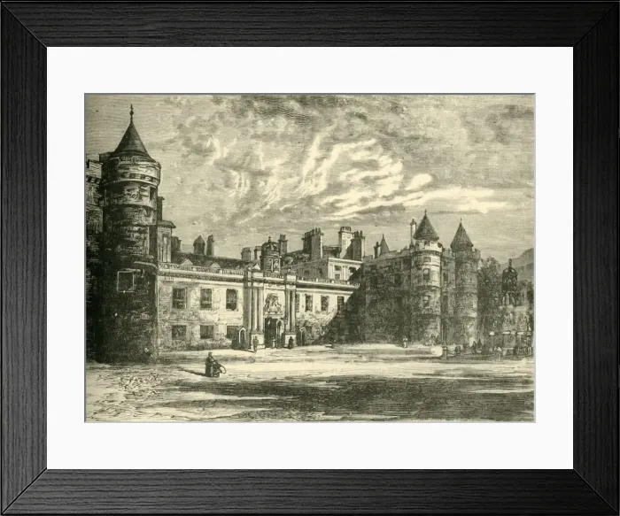 Framed Print : Holyrood Palace, Edinburgh, 1890. Creator: Unknown Framed Print : Holyrood Palace, Edinburgh, 1890. Creator: Unknown