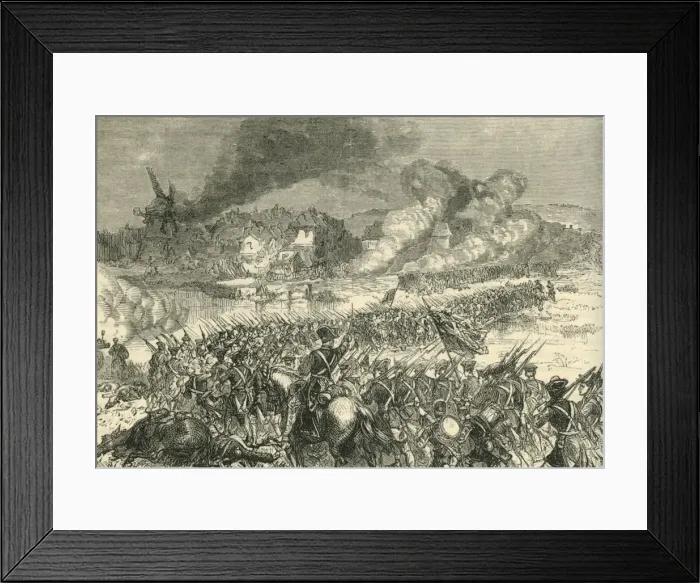 Framed Print : The Battle of Blenheim, (1704), 1890. Creator: Unknown Framed Print : The Battle of Blenheim, (1704), 1890. Creator: Unknown
