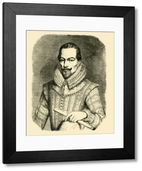 Framed Print : Sir Walter Raleigh, c1580-1600, (1890). Creator: Unknown Framed Print : Sir Walter Raleigh, c1580-1600, (1890). Creator: Unknown