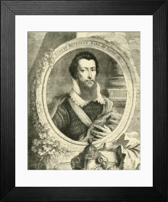 Framed Print : Robert Devereux, Earl of Essex, c1590-1600, (1890). Creator: Unknown Framed Print : Robert Devereux, Earl of Essex, c1590-1600, (1890). Creator: Unknown