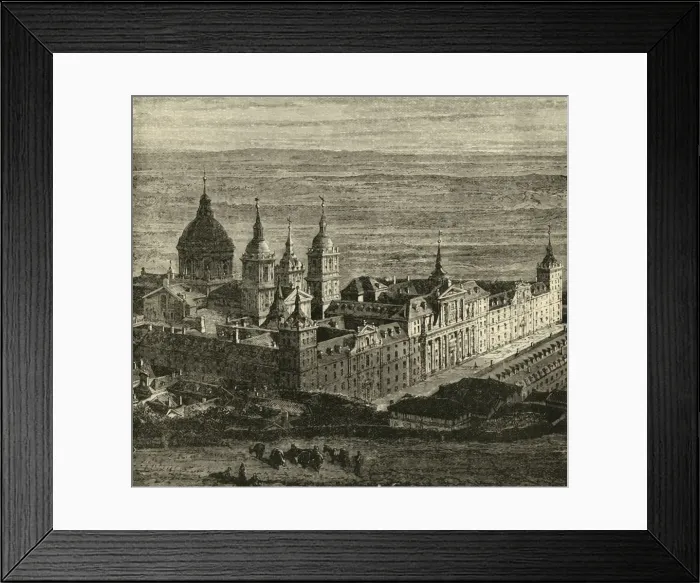 Framed Print : The Escurial, near Madrid, 1890. Creator: Unknown Framed Print : The Escurial, near Madrid, 1890. Creator: Unknown