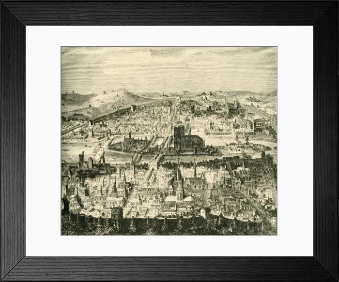Framed Print : Paris in the Seventeenth Century, (1890). Creator: Unknown Framed Print : Paris in the Seventeenth Century, (1890). Creator: Unknown