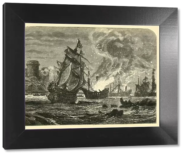 The Dutch in the Medway: De Ruyters Attack on Upnor Castle, 1667, (1890). Creator: Unknown