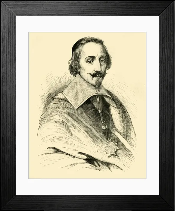 Framed Print : Cardinal Richelieu, c1620-1630, (1890). Creator: Unknown Framed Print : Cardinal Richelieu, c1620-1630, (1890). Creator: Unknown