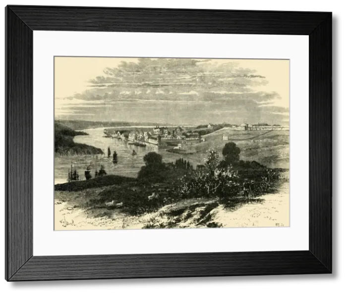 Framed Print : Chatham in the Seenteenth Century, (1890). Creator: Unknown Framed Print : Chatham in the Seenteenth Century, (1890). Creator: Unknown