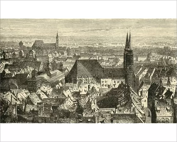 Nuremberg from the Walls, 1890. Creator: Unknown