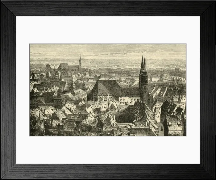Framed Print : Nuremberg from the Walls, 1890. Creator: Unknown Framed Print : Nuremberg from the Walls, 1890. Creator: Unknown