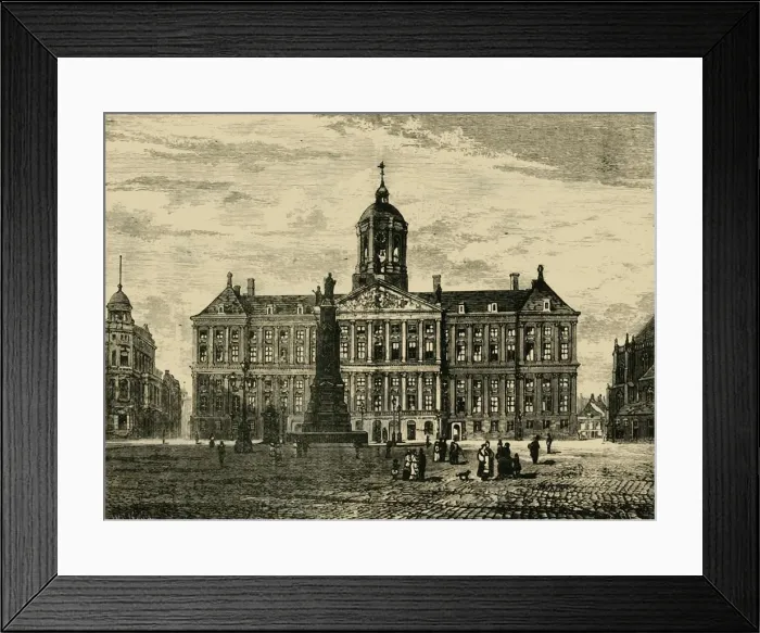 Framed Print : The Royal Palace, Amsterdam, 1890. Creator: Unknown Framed Print : The Royal Palace, Amsterdam, 1890. Creator: Unknown