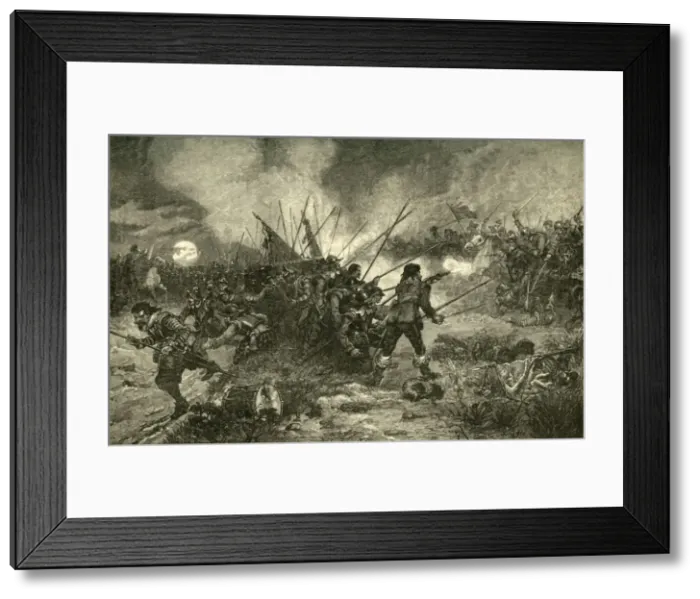 Framed Print : The Battle of Marston Moor, (2 July 1644), 1890. Creator: Unknown