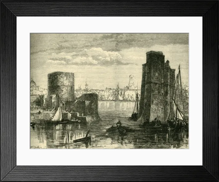 Framed Print : La Rochelle, 1890. Creator: Unknown Framed Print : La Rochelle, 1890. Creator: Unknown
