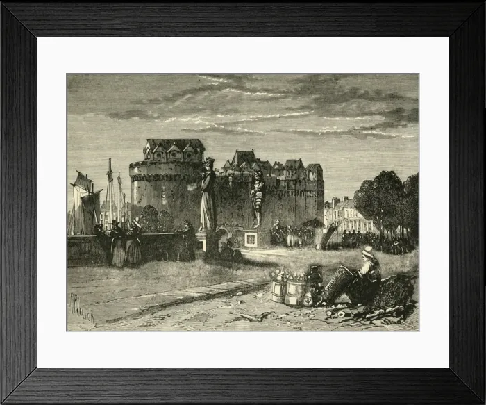 Framed Print : View in Nantes, 1890. Creator: Unknown Framed Print : View in Nantes, 1890. Creator: Unknown