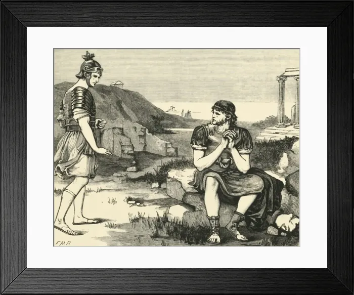 Framed Print : Marius Among the Ruins of Carthage, 1890. Creator: Unknown Framed Print : Marius Among the Ruins of Carthage, 1890. Creator: Unknown
