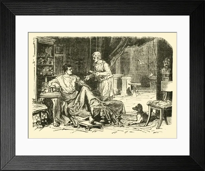Framed Print : Roman Study, 1890. Creator: Unknown Framed Print : Roman Study, 1890. Creator: Unknown