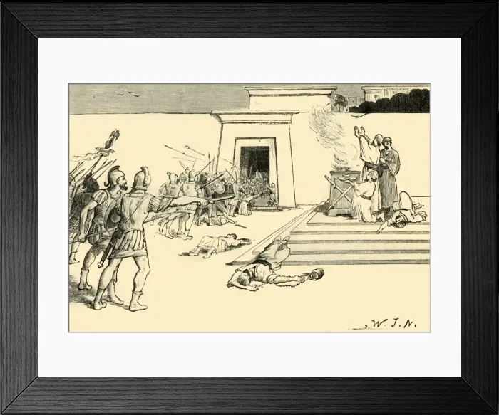 Framed Print : Pompey in the Temple of Jerusalem, 1890. Creator: Unknown Framed Print : Pompey in the Temple of Jerusalem, 1890. Creator: Unknown