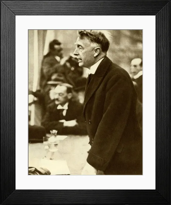 Framed Print : William Thomas Cosgrave making a speech, Dublin, Ireland, 1922, (1935). Creator: Unknown Framed Print : William Thomas Cosgrave making a speech, Dublin, Ireland, 1922, (1935). Creator: Unknown