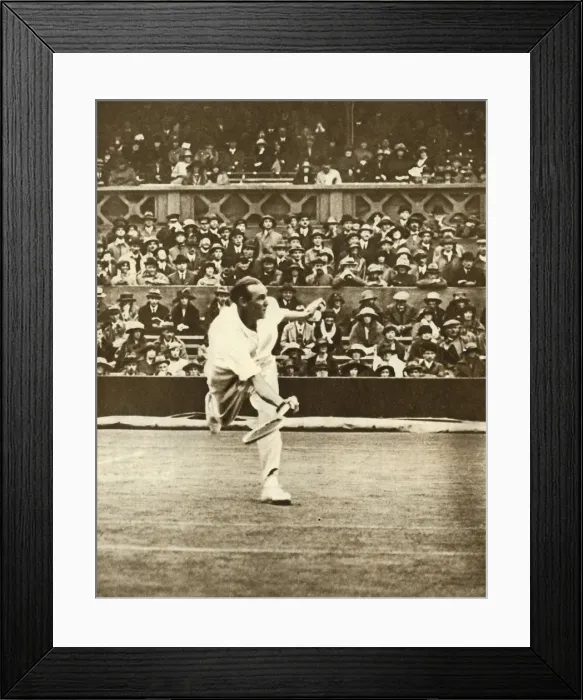 Framed Print : Tennis match on Centre Court at Wimbledon, c1930s, (1935). Creator: Unknown