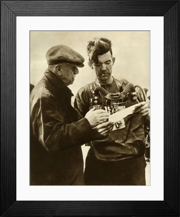 Framed Print : Volunteer going to retrieve bodies in the Gresford Colliery disaster, Wales, 1935 Framed Print : Volunteer going to retrieve bodies in the Gresford Colliery disaster, Wales, 1935