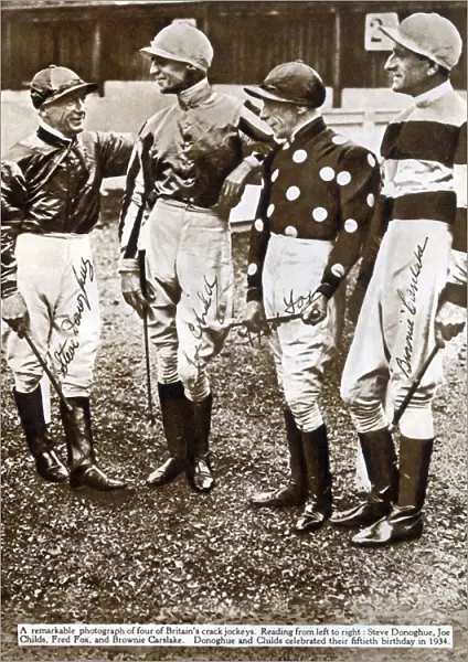 British jockeys, 1934, (1935). Creator: Unknown