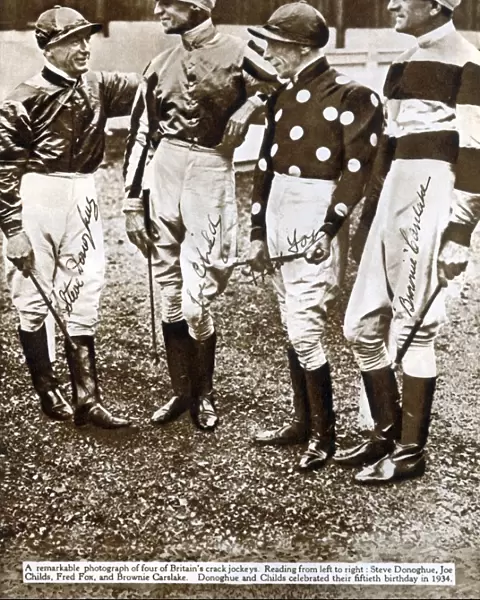 British jockeys, 1934, (1935). Creator: Unknown