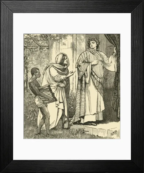 Framed Print : Tarquinius and the Sibyl, 1890. Creator: Unknown Framed Print : Tarquinius and the Sibyl, 1890. Creator: Unknown