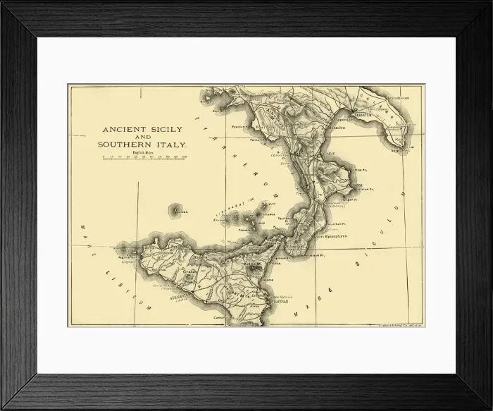 Framed Print : Ancient Sicily and Southern Italy, 1890. Creator: Unknown