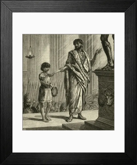 Framed Print : The Vow of Hannibal, 1890. Creator: Unknown Framed Print : The Vow of Hannibal, 1890. Creator: Unknown