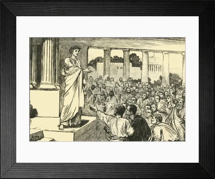 Framed Print : Scipios Appeal to the People, 1890. Creator: Unknown Framed Print : Scipios Appeal to the People, 1890. Creator: Unknown