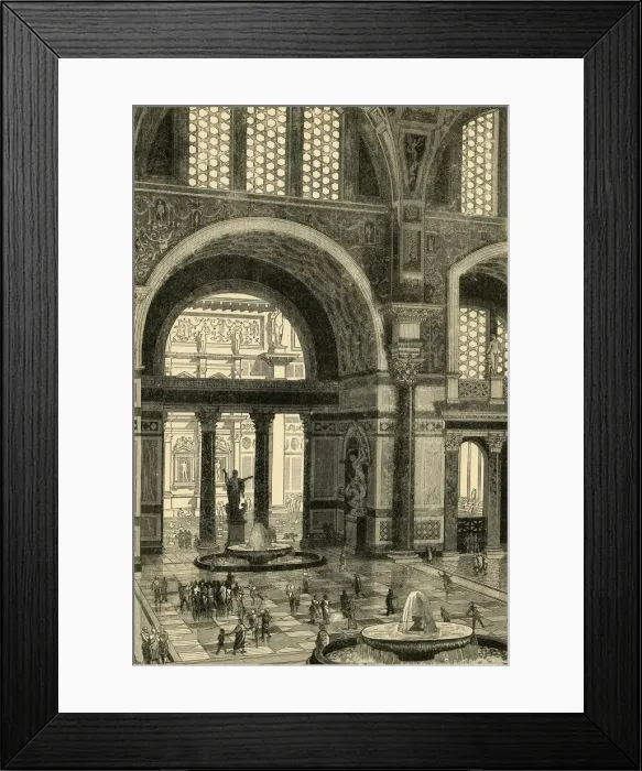 Framed Print : Baths of Caracalla (restored), 1890. Creator: Unknown Framed Print : Baths of Caracalla (restored), 1890. Creator: Unknown