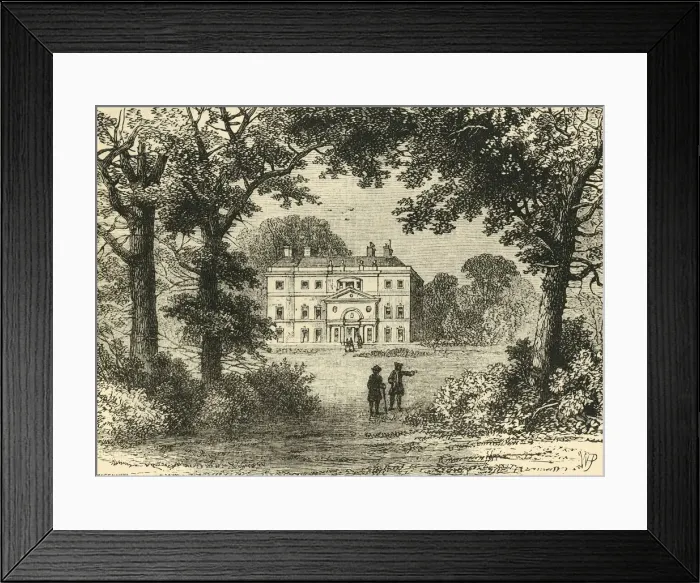 Framed Print : Vane House, in 1800, (c1876). Creator: Unknown Framed Print : Vane House, in 1800, (c1876). Creator: Unknown