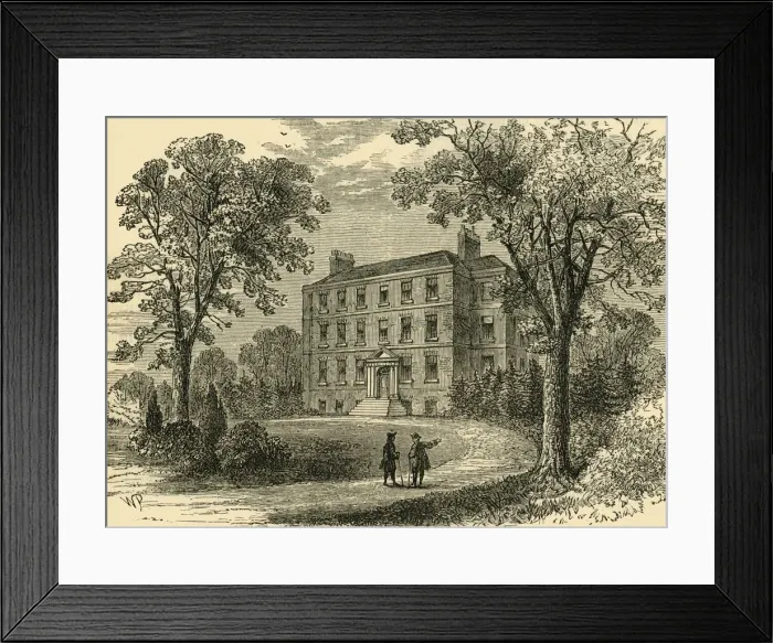 Framed Print : Belsize House in 1800, (c1876). Creator: Unknown Framed Print : Belsize House in 1800, (c1876). Creator: Unknown