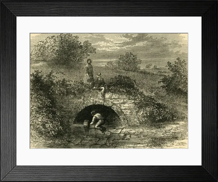 Framed Print : Shepherds Well in 1820, (c1876). Creator: Unknown