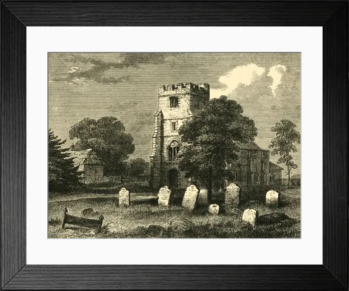 Framed Print : Edmonton Church, 1790, (c1876). Creator: Unknown Framed Print : Edmonton Church, 1790, (c1876). Creator: Unknown
