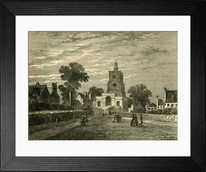 Framed Print : Hackney Church, c1876. Creator: Unknown Framed Print : Hackney Church, c1876. Creator: Unknown