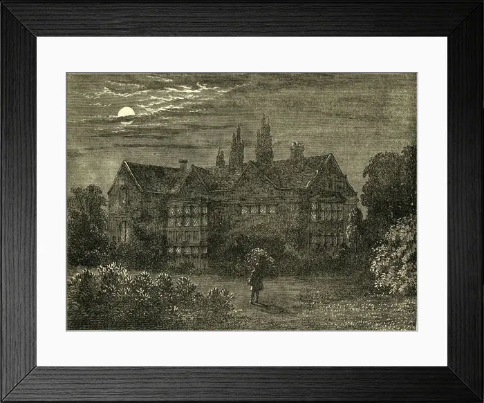 Framed Print : Howards House, at Clapton, about 1800, (c1876). Creator: Unknown Framed Print : Howards House, at Clapton, about 1800, (c1876). Creator: Unknown