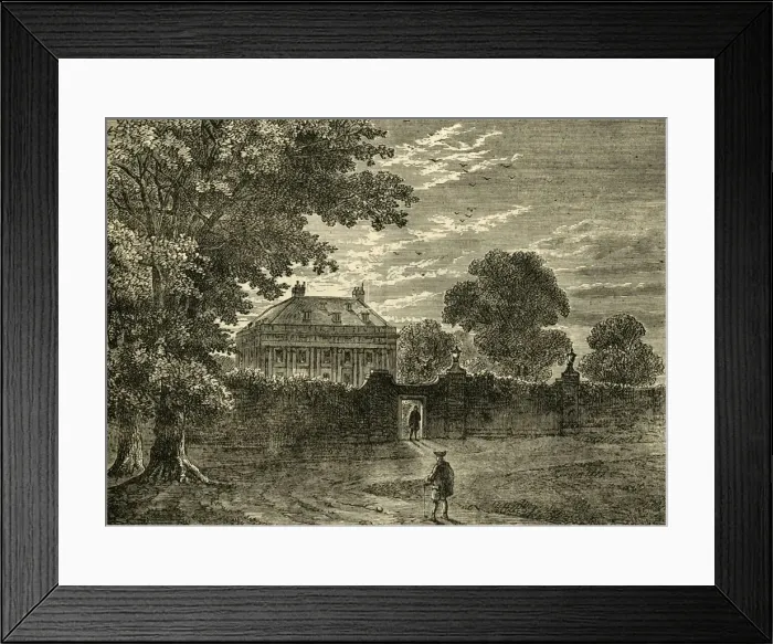 Framed Print : Balmes House in 1750, (c1876). Creator: Unknown Framed Print : Balmes House in 1750, (c1876). Creator: Unknown