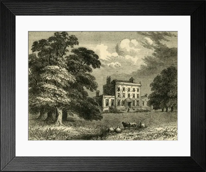 Framed Print : Abney House, 1845, (c1876). Creator: Unknown Framed Print : Abney House, 1845, (c1876). Creator: Unknown