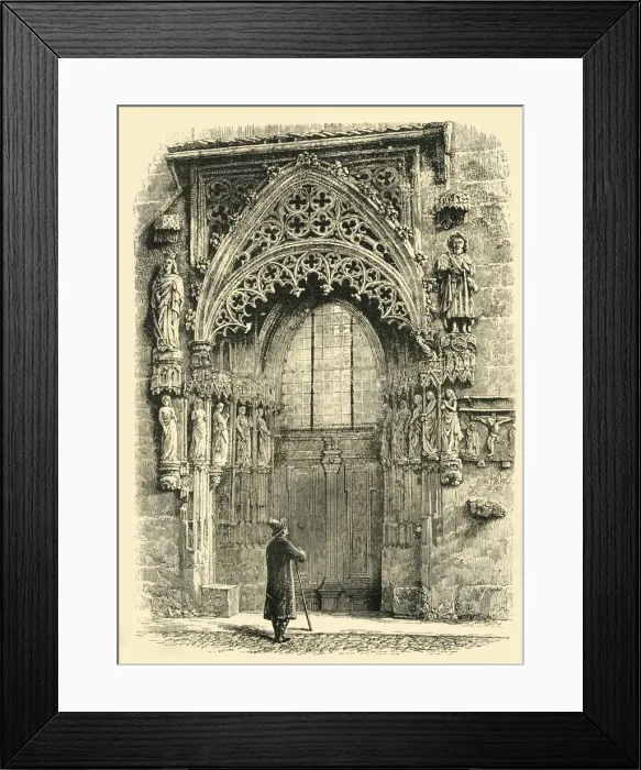 Framed Print : Porch of St. Sebalds Church, Nuremberg, 1890. Creator: Unknown Framed Print : Porch of St. Sebalds Church, Nuremberg, 1890. Creator: Unknown
