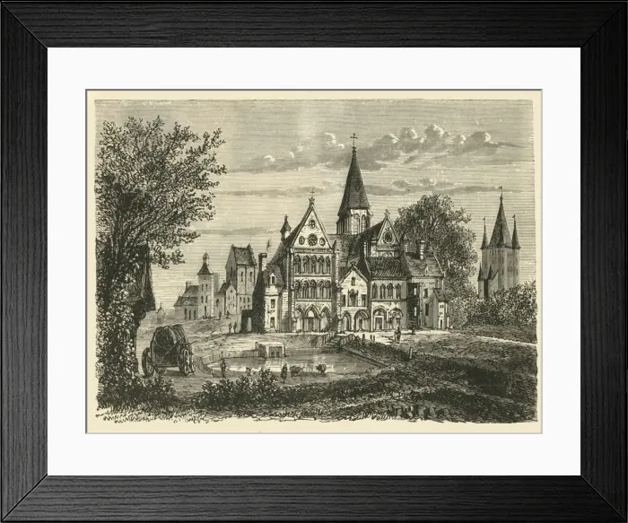 Framed Print : Church and Tower of the Temple, Paris, 1890. Creator: Unknown Framed Print : Church and Tower of the Temple, Paris, 1890. Creator: Unknown