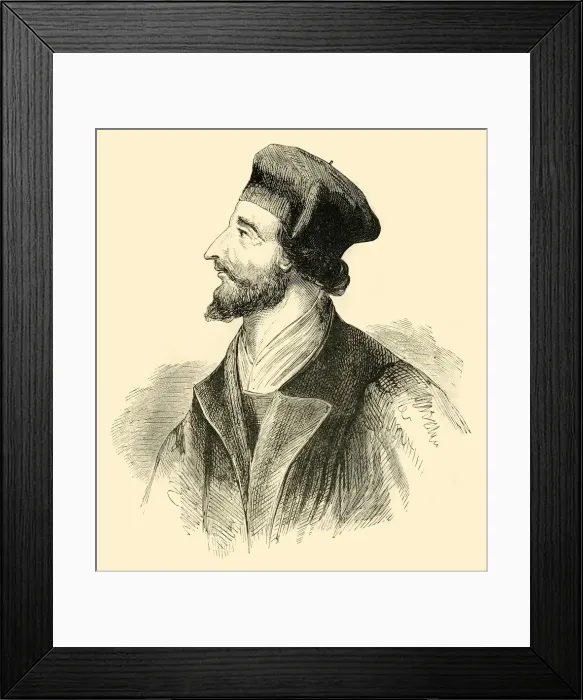 Framed Print : John Huss, (c1369-1415), 1890. Creator: Unknown Framed Print : John Huss, (c1369-1415), 1890. Creator: Unknown