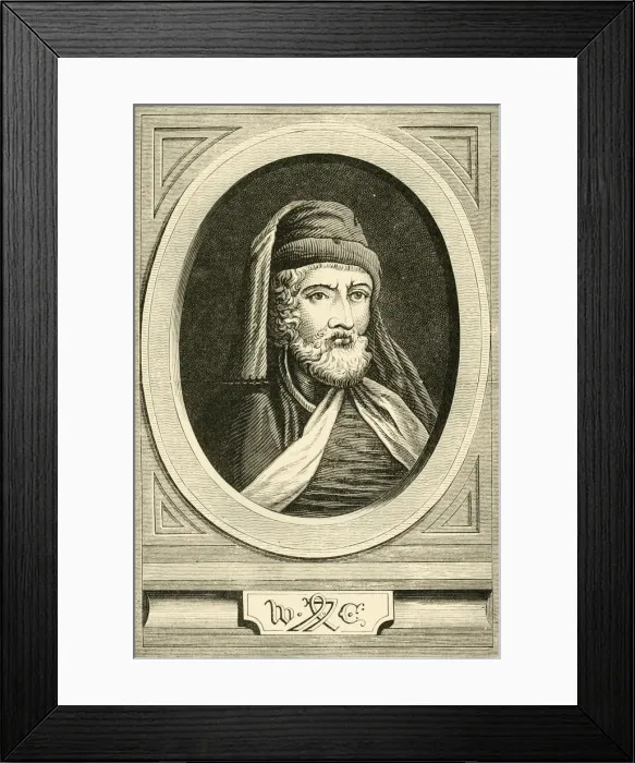 Framed Print : William Caxton, (c1422-c1491), 1890. Creator: Unknown Framed Print : William Caxton, (c1422-c1491), 1890. Creator: Unknown