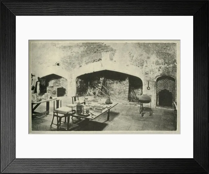 Framed Print : Hampton Court Palace - part of the palace kitchen which is kept exactly as it was Framed Print : Hampton Court Palace - part of the palace kitchen which is kept exactly as it was
